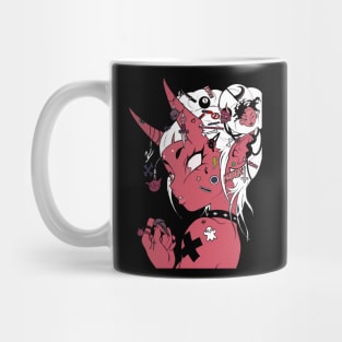 Vaporwave Evil Cyberpunk Cool Girl Mug